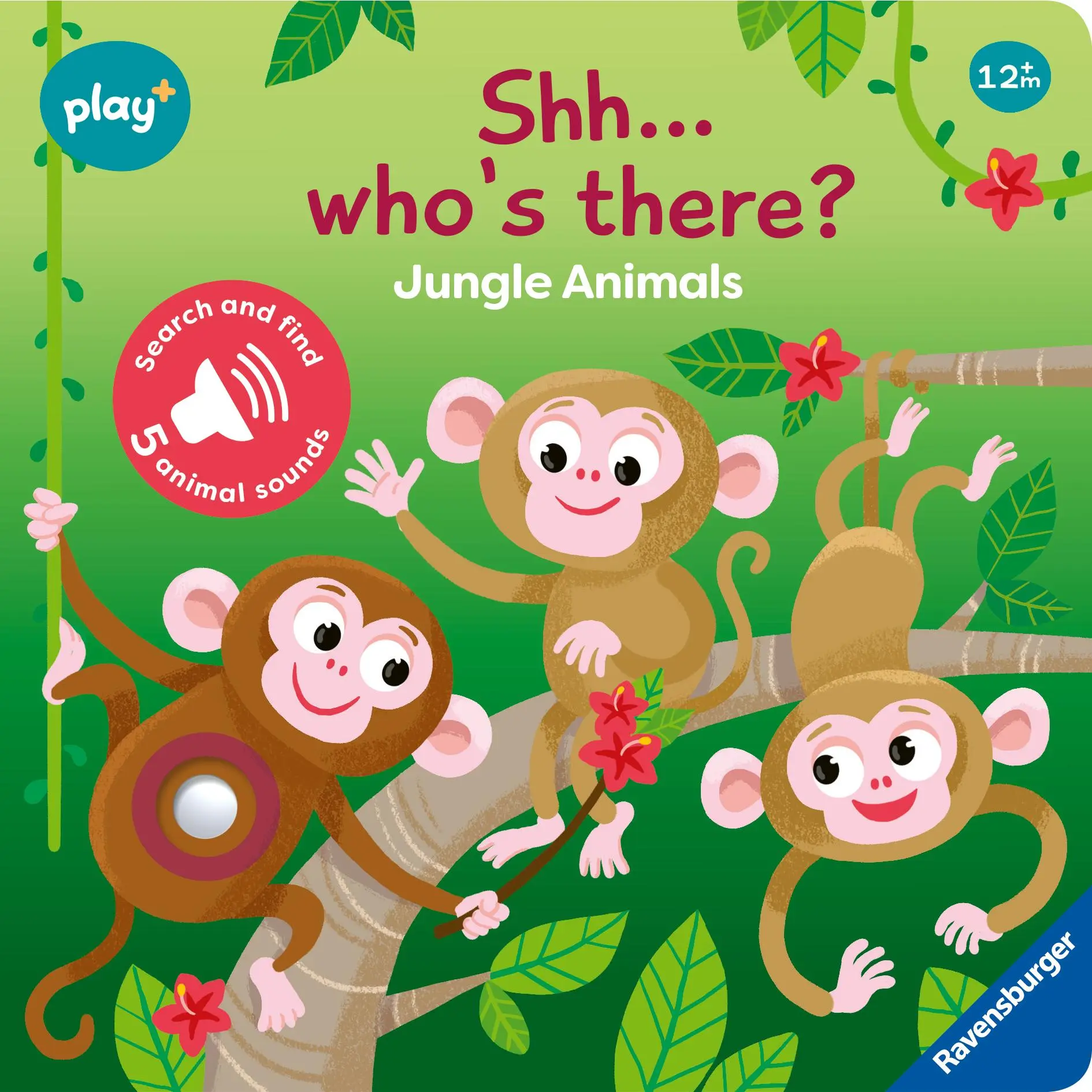 Cover: 9783380970088 | Play+ Shh ... who's there? Jungle Animals | Dynamo Limited | Buch